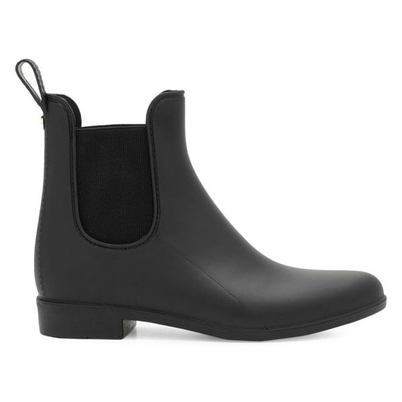 Sam Edelman Tinsley Rubber Chelsea Boots in Black Matte Size 6 - Picture 1 of 6
